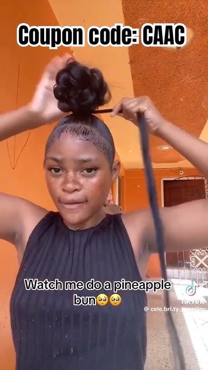  How To Do Pineapple Buns🤩Dramatic Edges w/ Curl Bun Tutorial Ft.# ...