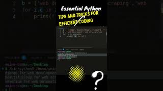 Essential #python  Tips and Tricks for Efficient #coding