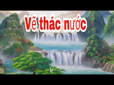 Video Cách Vẽ Thác Nước | Học Vẽ Tranh Tường 3D Phong Cảnh... - youtube