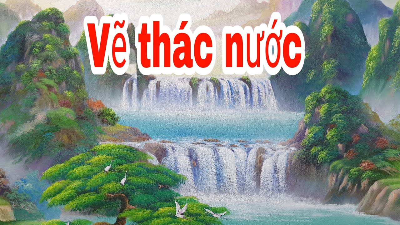 Cách Vẽ Thác Nước | Học Vẽ Tranh Tường 3D Phong Cảnh Sơn Thủy Online Phần 2  - YouTube