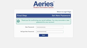 How to reset your Aeries Parent Portal Password