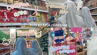 ᤷ ៶𖥨 𑁍ࠬ ˖࣪ vlog belanja h-2 studytour bersama