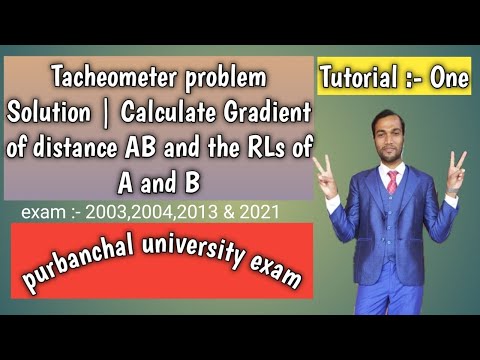 Tacheometer problem Solution