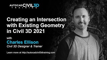 Creating an Intersection with Existing Geometry in Civil 3D 2018, 2019, 2020, 2021