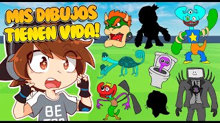 😱FUSIONES y MONSTRUOS SECRETOS! Reto de Dibujo! Rainbow friends y Garten of Banban Roblox!