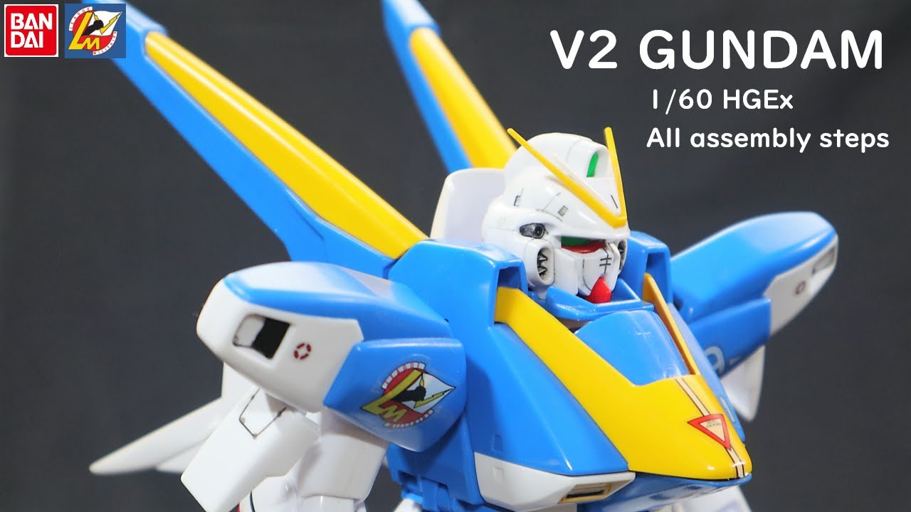 V2 Gundam 1 60 Hgex All Assembly Steps Youtube