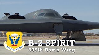B-2 Spirit Stealth Bomber Taxi and Takeoff