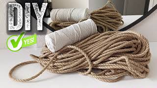 🔊 КРАСОТА из ДЖУТА (каната, веревки) и доступных материалов своими руками. Jute craft ideas easy.👍