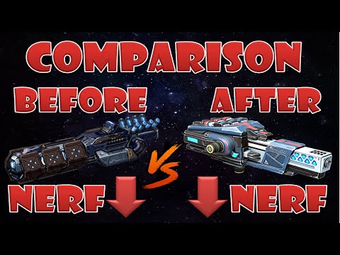 Atomizer & Nucleon before and after the nerf test server war robots