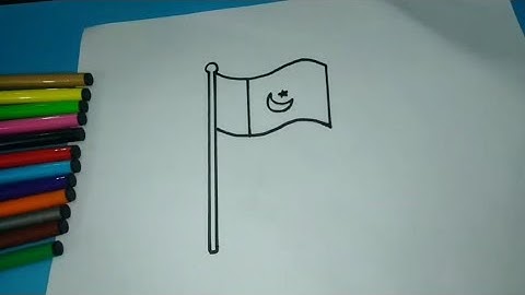 How to Draw Pakistan Flag Step by Step |Pakistan National Flag | How to Draw the Flag of Pakistan 