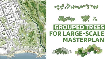 How to Draw Grouped Trees for Large-Scale Landscape Masterplans in Photoshop