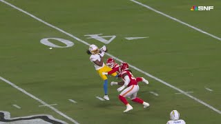 Collinsworth in awe of Johnston's snag vs. KC: 'That's one of the best catches I've seen this year'