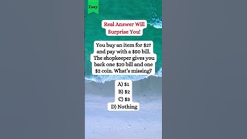 This Tricky Change Puzzle Fools Almost Everyone — Can You Get It? #riddlemathworld #shorts #math