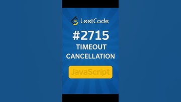 LeetCode #2715 : Timeout Cancellation | JavaScript #shortsfeed #shortvideo #leetcode