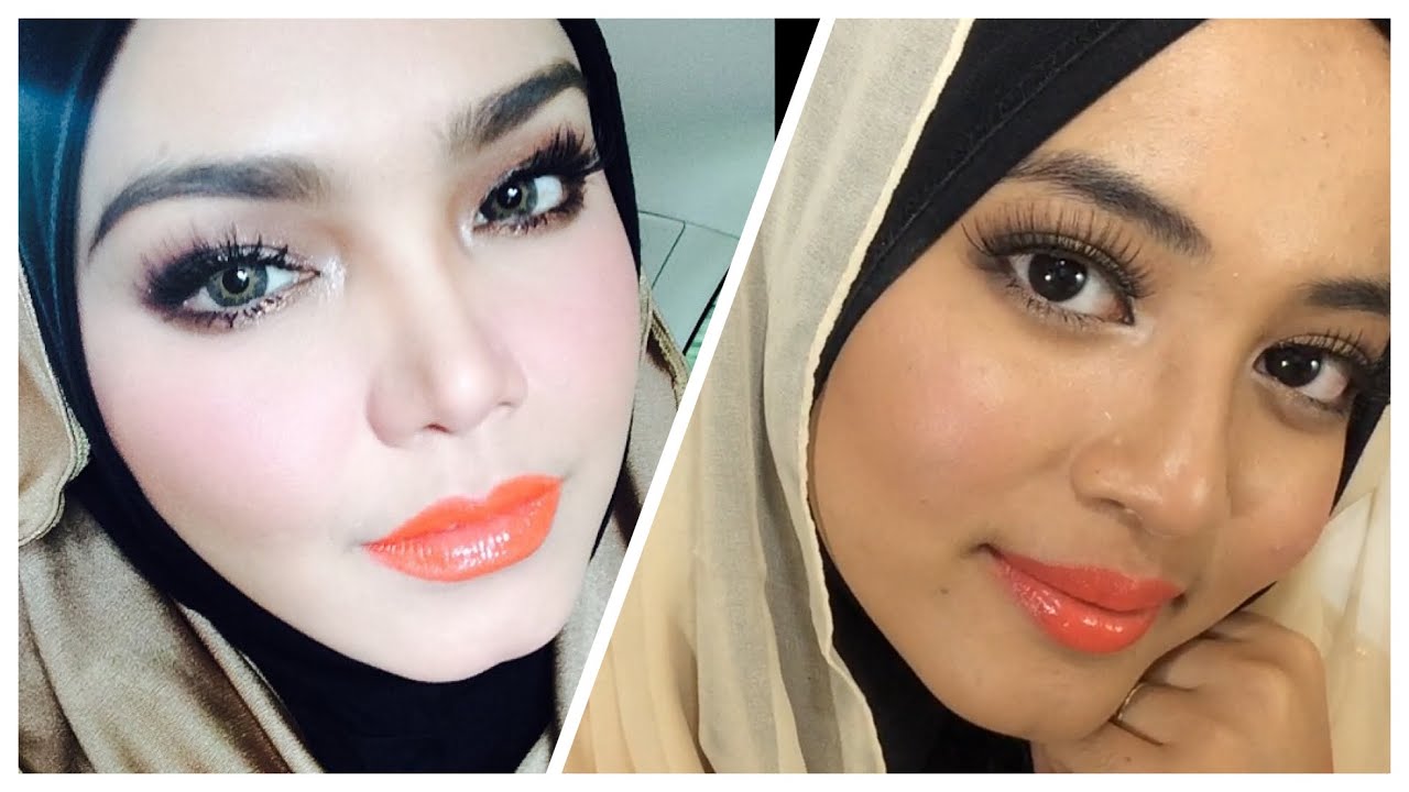 Siti Nurhaliza Makeup Orange Lipstick Tutorial YouTube