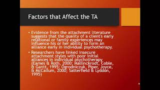 Lecture 2   Therapeutic Alliance and Structure of Therapy
