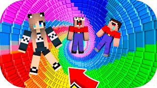 2 НУБА И ДЕВУШКА ПРО ПРОХОДЯТ ДРОППЕР В МАЙНКРАФТ! 100% ТРОЛЛИНГ ЛОВУШКА MINECRAFT | Глазастая морда