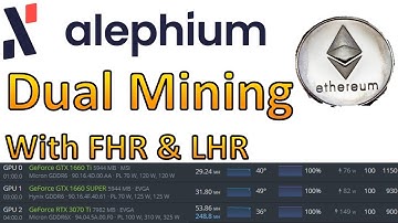 How to Dual Mining Alephium & Eth on rigs with both FHR and LHR GPU