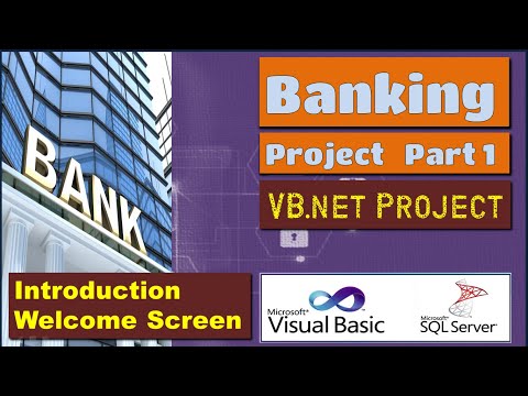 Banking vb.net project P1 with source code explanation download | how to make visual basic project