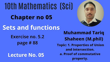 Propertiesofset/commutative property/proofcommutative property10thMathCh5Lec5@tariqshaheenmaths1492