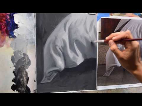Painting folds in