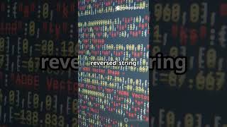 Write a program to reverse a string — explained in 30 sec! #shorts