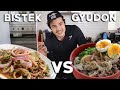 Japanese Beef Gyudon and Best Filipino Beef Steak Rice Bowl Recipes