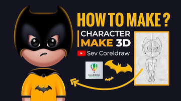 How to make 3D character using coreldraw for beginners
