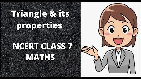 Class 7 |Ex 6.5| Triangle and its Properties| Question -1 |NCERT|