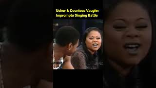 When Usher and Countess Vaughn Had a Singing Battle During An Interview #shorts #throwback