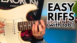 8 EASY Beginner Guitar Riffs (With Tab)