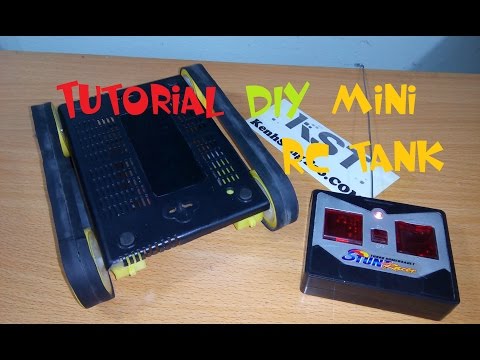 Tutorial DIY Mini RC Tank, How To Make MINI Tank Remote Control