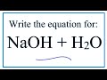H2SO4 + H2O (Sulfuric acid plus Water) - YouTube