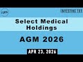 Select Medical AGM 2026 | Concentra Spin-Off Tracking Approved By Multi-Channel Proxy Success