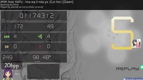 Ima wa Ii nda yo | 6.15 ⭐ with DT, 217pp OSU!