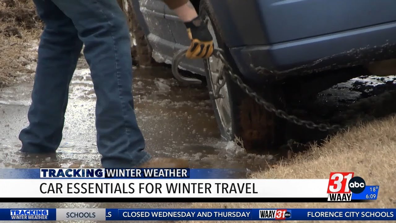 Car essentials for winter travel 