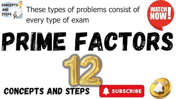 prime factors of 12 | prime factorisation | 12 ka lcm | lcm of 12 | least common multiple