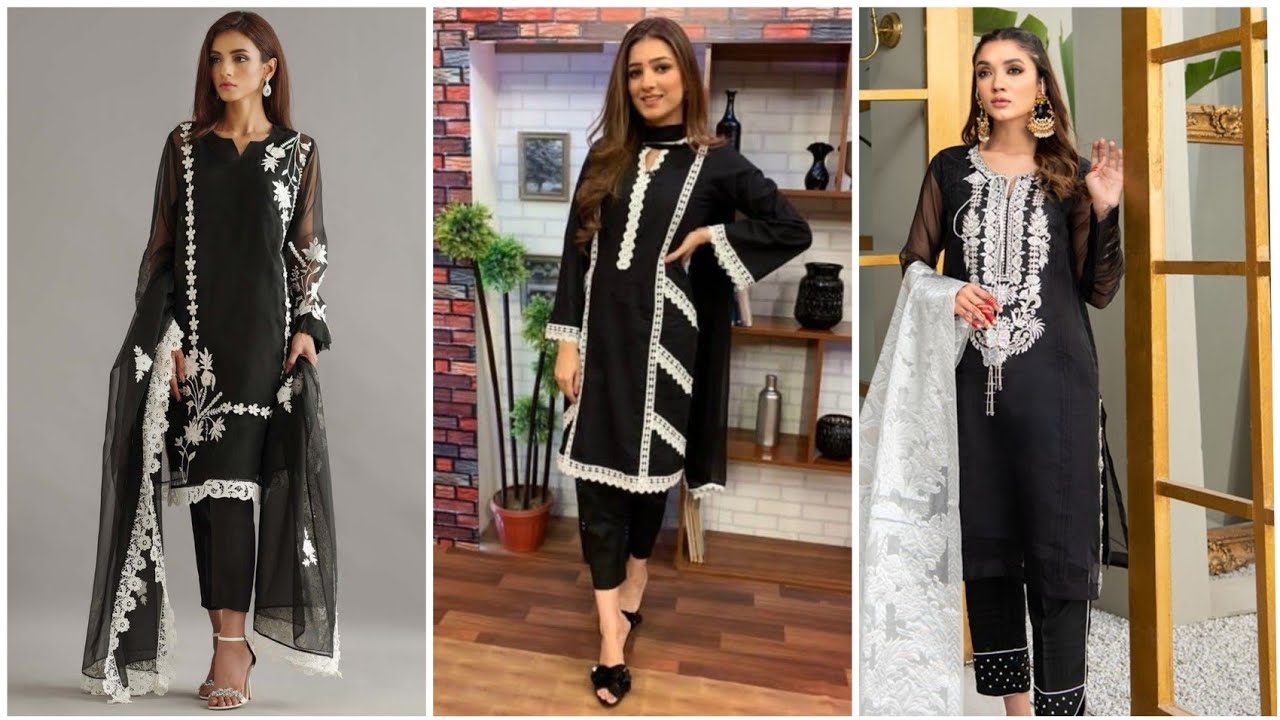 Stylish and beautiful Black and White Dress Designs | Casual and party ...