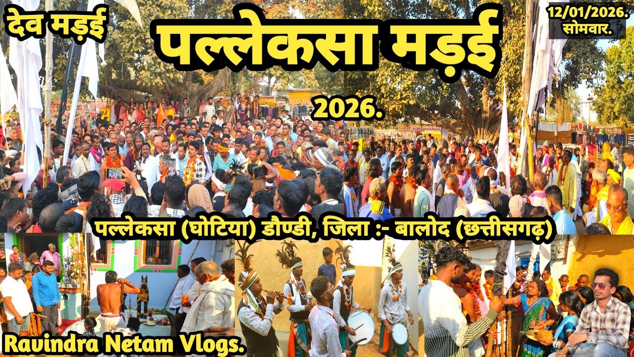देव मड़ई | पल्लेकसा मड़ई 2026 | पल्लेकसा | घोटिया | डौण्डी |बालोद | छत्तीसगढ़ | Ravindra Netam Vlogs