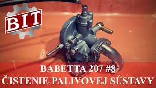 Babetta 207 #8 Čistenie - karburátor, palivový kohút a nádrž