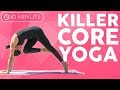 10 minute Killer Core Yoga Workout | Sarah Beth Yoga