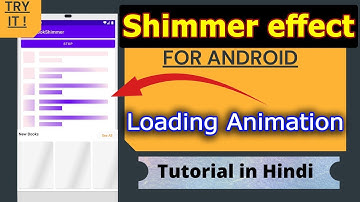 Shimmer effect in android studio | Recyclerview loading animation | Content placeholder animation