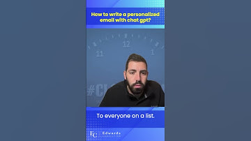 How to write personalized emails with ChatGPT #clockedin