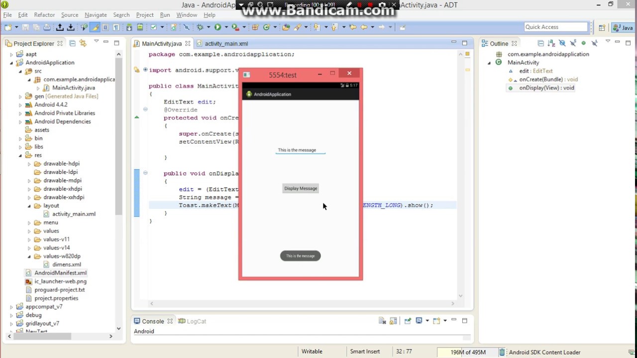 android studio toast from button click inside fragment