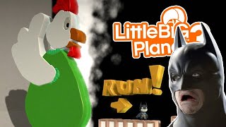 LittleBIGPlanet 3 - Batman Outruns The Evil Chicken!!! [Evil Chicken Run] - PS4