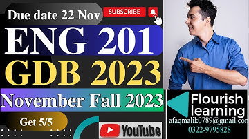ENG201 GDB Solution 2023/ ENG201 GDB 2023 /ENG 201 GDB Solution Fall 2023 /ENG201 GDB 2023 Solution