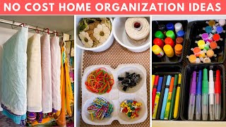 No Cost Kitchen & Home Organizing Ideas | Home Organizing Without Spending Money