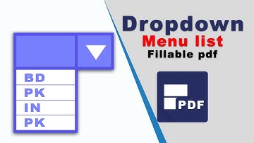 How to add dropdown menu list in fillable pdf form using PDFelement
