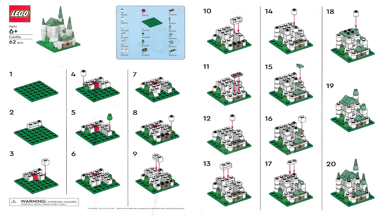 Promotional - Castle M&T - LEGO brand stores LEGO instructions