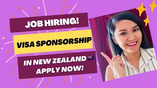 Part 1:Job Hiring with Visa Sponsorship in New Zealand-March 2023 Apply Now
